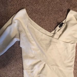 Express top. Never worn. Cream. Tags on